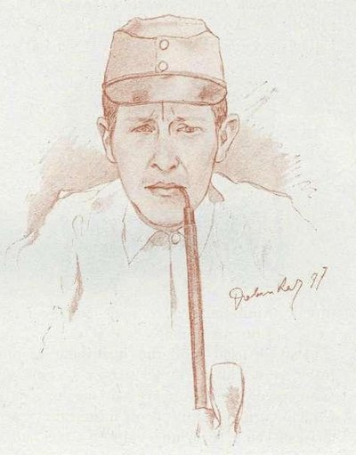 Soldier with a Pipe by Francisek Dobnikar